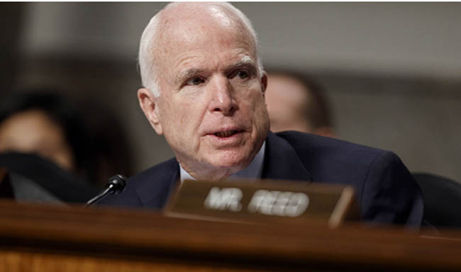 US Has no Strategy to Break Stalemate  in Afghanistan: Senator Mccain